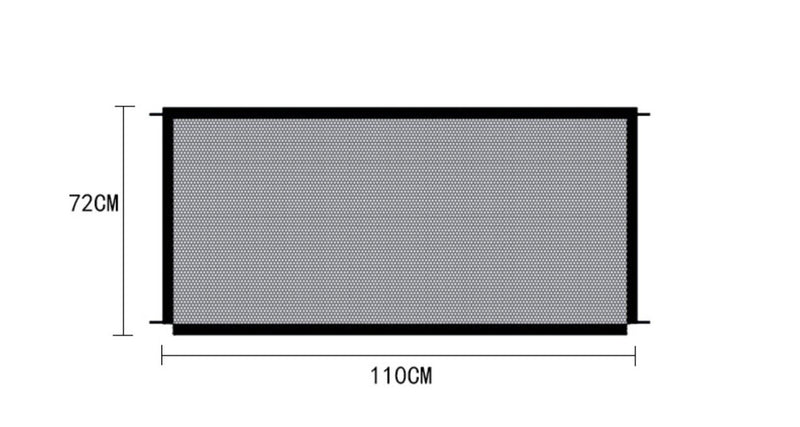 Pet Fence Isolation Fence Transparent Car Window Balcony Safety Protection Fence Isolation Net Portable Folding Dog Fence